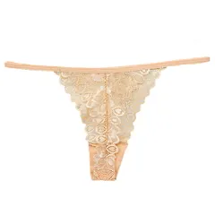 Tバック レディース ショーツ 総レース ストレッチ 透ける サイドストリング 腰ゴム 紐パン 小さいサイズ セクシー タンガ ソング 黒 白 赤 黄 紺 S M L rt-010