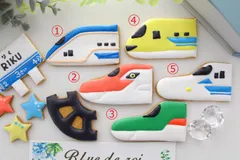【単品・追加１枚】新幹線車両または看板　アイシングクッキー　誕生日　プレゼント