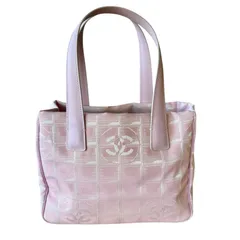 5oe6244】シャネル ハンドバッグ ニュートラベル ナイロン ピンク