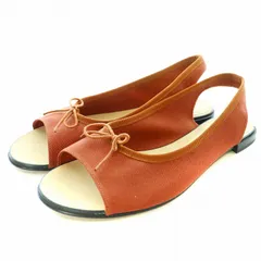 レペット Repetto VOG SANDAL オープントゥバレリーナ サンダル フラット キャンバス 39 24.7cm ミディアムブラウン VX1327COTT /KUのサムネイル