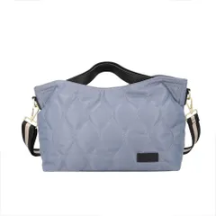 ☆ スモークブルー/ブラック ☆ LIZDAYS キルティングナイロンショルダーバッグ トートバッグ レディース キルティング ショルダーバッグ ハンドバッグ 鞄 かばん バッグ バック 斜めがけ 大人 軽い 軽量 通勤 通学 おしゃれ きれいめ 肩掛け