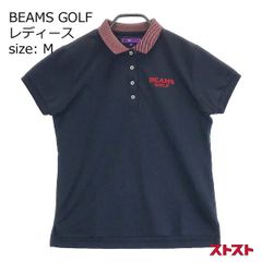 ❤BEAMS GOLF❤ビームスゴルフポロワンピース L 半袖 ロゴ ゴルフ黒系