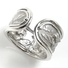 中古CarrerayCarreraリング指輪小指5号750WGホワイトゴールド