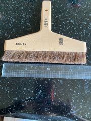 プラスチック柄　赤毛撫刷毛6寸　139-6（腰弱）1個