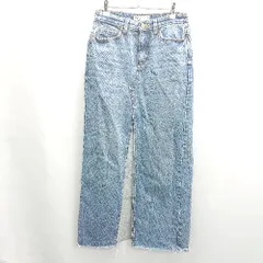◇ Θ ZARA ザラ スリット入り デニム生地 ロング丈 タイト スカート サイズXS ライトブルー系 レディース E  【1502180064883】