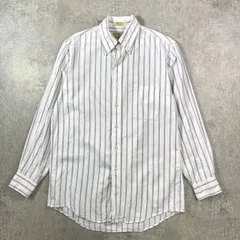 80～90年代 USA製 L.L.Bean エルエルビーン ストライプシャツ メンズL相当 