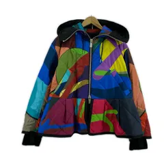 sacai × KAWS Nylon Twill x Wool Knit Blouson 総柄ブルゾンのサムネイル