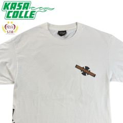 【INDEPENDENT】インディペンデント オレンジロゴプリントTシャツ（ホワイト）/ 90’s / NHSタグ / Lサイズ相当