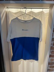 チャンピオン champion Tシャツ ベビーウェイトTシャツ ホワイト ブルー サイズM A-434