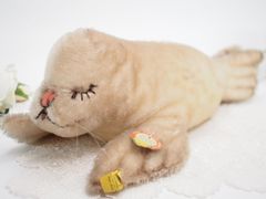 送料無料★シュタイフ★Floppy Robby 28cm オールID's完品★フロッピーロビー/アザラシのロビー★ビンテージ/アンティーク★STEIFF/Steiff★