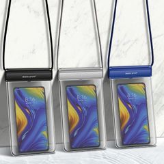 タッチ対応・水中携帯用防水スマホカバーストラップ◇海やプールでのスマホ携帯に必須