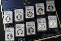 【超希少フルセット！】特別ケース付 2021年 イギリス クイーンズビースト エリザベス2世 2オンス プルーフ銀貨 NGC  アンティークコイン モダン 英国