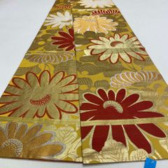 丸帯 アンティーク ヴィンテージ 全通 金帯 400cm 花嫁衣装 貸衣装 中古 リサイクル 結婚式 婚礼 着付け 舞台 きもの 着物 4182