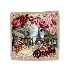 FEILER フェイラー ハンカチタオル Rue de Paris 25cm  147 pebble パープル ハンドタオル パリ エッフェル塔 並行輸入品