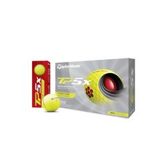 TaylorMade TP5x Golf Balls, 5-Piece, 2021 Model, N0803101, Yellow