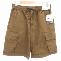 ユニクロ UNIQLO シー :C 25SS ワイドフィットカーゴショーツ ショートパンツ ハーフ イージー S 茶 ブラウン 321-476194 /GV