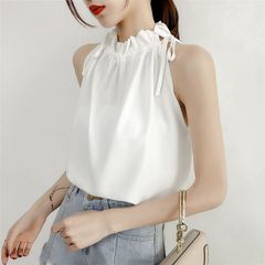【匿名配送対応】ノースリーブ カットソー 袖なしシャツ 洋服 M/L