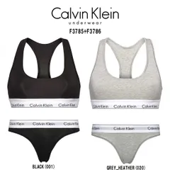 (SALE)Calvin Klein(カルバンクライン)ck レディース ブラジャー Tバック ショーツ セット スポーツ ジム 筋トレ 運動 無地 女性用 下着 F3785+F3786