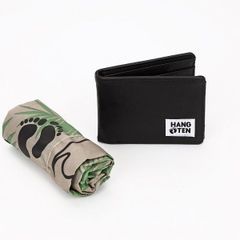 メンズ財布 サーフィンブランド HANGTEN ハンテン スリム2つ折り財布 ブランドビニールバッグ付き ギフトセット USA直輸入 メンズギフト HT-GS12260 送料無料