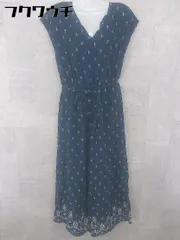 ◇ ◎ URBAN RESEARCH Sonny Label ウエストベルト付 総柄 オールインワン サイズFREE ネイビー レディース 【中古】 【1002801674489】