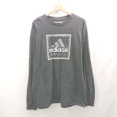 ◇ ⊂ adidas アディダス 長袖 Tシャツ サイズL ブラック メンズ E  【1502180057366】