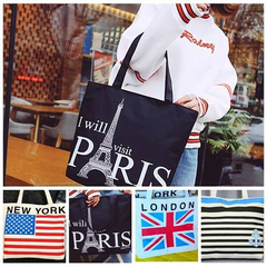 エコバッグ　ロゴ トートバッグ プリント キャンバスバッグ カバン 買い物袋 shop bag<BR> kurijyua クリジュア<BR> ロゴトートバック