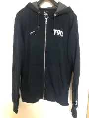 Nike(ナイキ） T90 ネイビー フード付き ジップアップパーカー