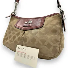 良品 121 コーチ ワンショルダーバッグ アクセサリーポーチ オプアート