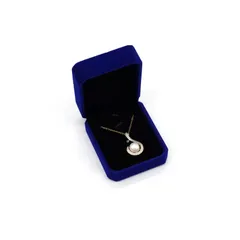 【迅速発送】TIANYING ネックレス ペンダントケースロイヤルブルージュエリーギフトボックスネックレスホルダー ボックス(ネックレス/ペンダントボックス 7*7*4cm)