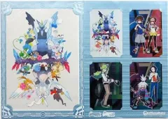 【中古】文房具 A4クリアファイル&ポストカード 「DSソフト ポケットモンスター ブラック2・ホワイト2」 ポケモンセンター2本同時予約特典