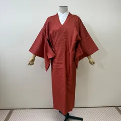 楓*です❣️ 【着物と帯 時流】I25758t◆正絹 色無地◆赤茶色 紋なし 着物と帯 時流】I25758◇正絹 色無地◇赤茶色 紋なし 美品 着物