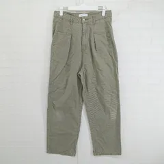 ◇ BONLECILL ボンルシール タック デニム パンツ サイズL カーキ系 レディース E  【1304050015175】