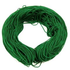 新品 【町田絲店】(中)ナイロン八打組紐(太さ約3㎜･150m) 江戸打紐/巾着/雑貨資材/手芸/ラッピング/ハンドメイド (8緑)