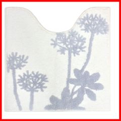 【数量限定】モダン リーフ柄 87700 アイボリー 約60×60cm トイレマット サリナ