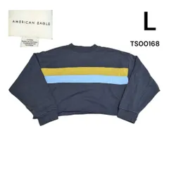 AMERICAN EAGLEクロップド丈トレーナーLカットオフ　短丈　TS00168のサムネイル