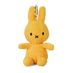 ミッフィーボントントイズ コーデュロイキーホルダーイエロー黄色yellow10cmうさぎmiffy