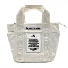 レア✨大人気！パーリーゲイツ　ディズニー　ミッキー　トート　バッグ　バック PEARLY GATES パーリーゲイツ×Disney カートバッグ 白×黒