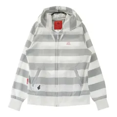 サイズ：M LE COQ GOLF ルコックゴルフ  長袖ジャケット パーカー ボーダー柄 グレー系 [240101422992] ゴルフウェア レディース ストスト
