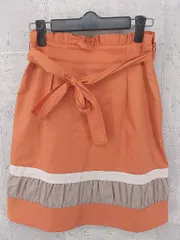 ◇ Apuweiser-riche アプワイザー リッシェ 膝丈 タイト スカート 2 オレンジ系 ベージュ *  【1002799050685】