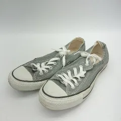 ◇ Θ CONVERSE コンバース ローカットスニーカー サイズ24.5 グレー ホワイト レディース E  【1411280021361】