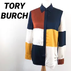 TORY BURCH　トリーバーチ　長袖シャツ　ブラウス　シルク　高級　ロゴ入りのサムネイル