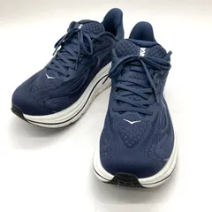 HOKA ONE ONE ホカオネオネ スニーカー CLIFTON 10 クリントン10 シューズ F27225A ロードランニング メンズ 27.5cm ネイビー 靴 B14971◆