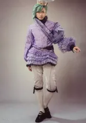 【中古】生写真(男性) 太田基裕(アインザッツ)/全身・衣装紫・王冠・左手上げ・背景白・キャラクターショット/舞台「劇団シャイニング from うたの☆プリンスさまっ♪『マスカレイドミラージュ』」ブロマイドセットB