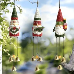 吊り下げ オブジェ クリスマス装飾 ガーデンオーナメント ツリーオブジェ サンタクロース サンタさん サンタ 3個セット 室内 屋外 インテリ