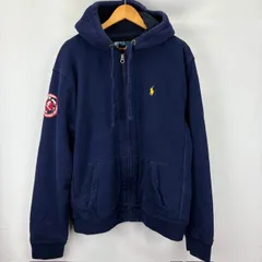 POLO by RALPH LAUREN 裏ボア ジップアップ パーカー ジャケット サイズXL クロスカントリーワッペン 07092604 01