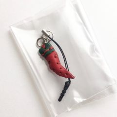 La Cuoieria トスカーナレザー 牛革キーホルダー ペペロンチーノ