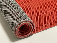 Color Non Slip MAX 滑り止めマット アウトレット品（訳あり品）！格安処分価格にて レッド＆グレー 厚さ5mm、両面使用可能、15種類30色、国内検査機関で検査済み、 自由にカット可能、PVC製で紫外線・水・乾燥に強い