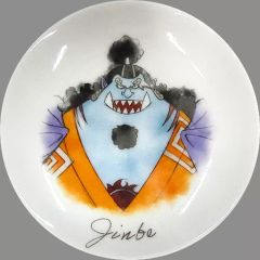 [중고] 접시·찻잔 짐베에 기념 플레이트 [이치반 복권 원피스 vol.100 Anniversary] L상