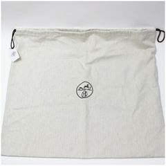 エルメス 保存袋 未使用 ヘリンボーン バッグ用 巾着型 59 54cm 中古