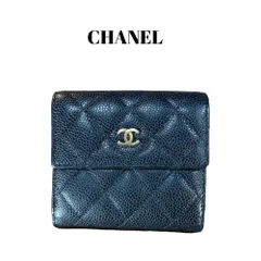 chanel 財布 CHANEL シャネル  マトラッセ キャビアスキンコンパクトウォレット 財布 ブラック ゴールド金具  正規品 【送料無料】
